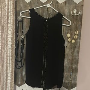 Black and gold ReneeC sheer top